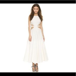 Mara Hoffman White Cutout Backless Linen Dress, Size 4